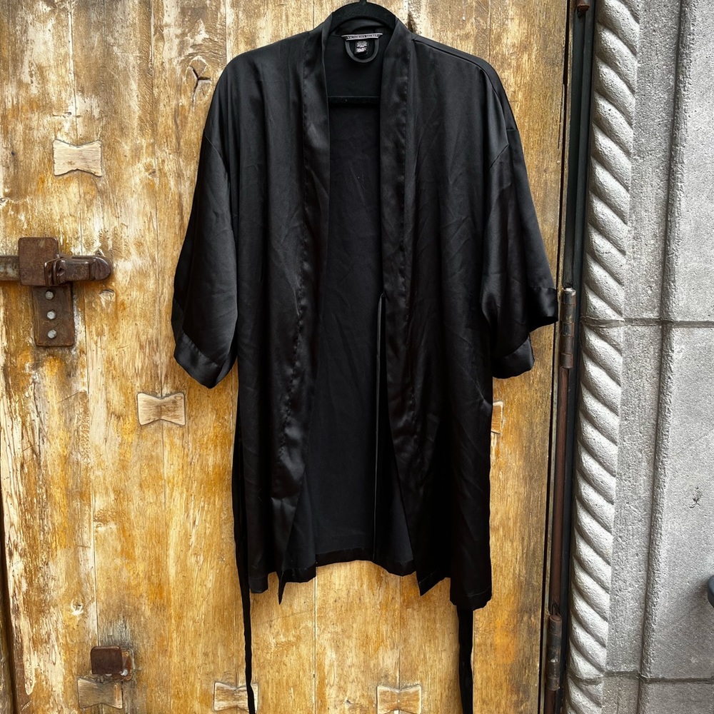 Black Silk Victorias Secret Robe